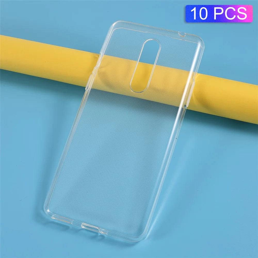 10PCS Transparent Soft TPU Phone Casing for OnePlus 8 - 1