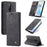 CASEME 013 Series Auto-absorbed Leather Wallet Shell for OnePlus 8 - Black - 1