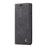 CASEME 013 Series Auto-absorbed Leather Wallet Shell for OnePlus 8 - Black - 7