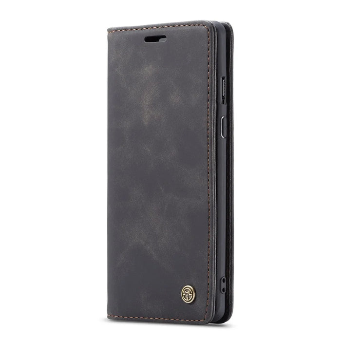 CASEME 013 Series Auto-absorbed Leather Wallet Shell for OnePlus 8 - Black - 7