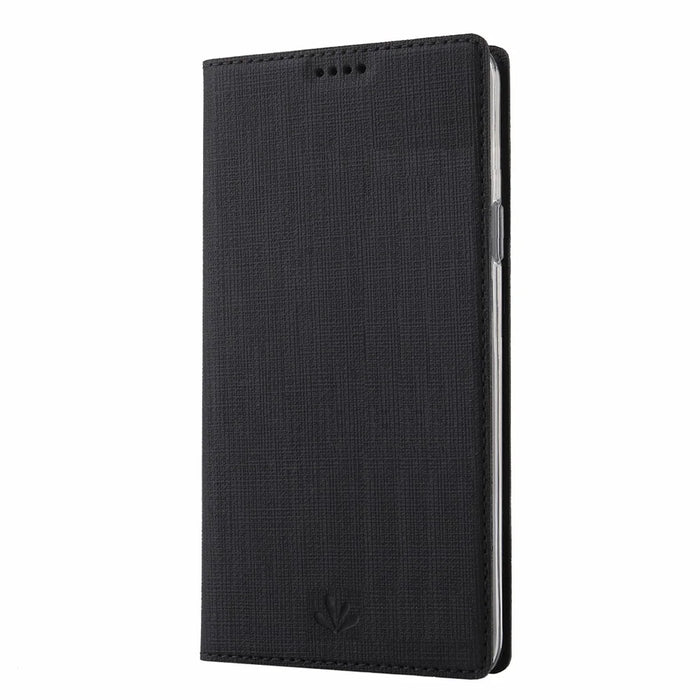 VILI DMX Cross Texture Leather Stand Shell for OnePlus 8 Pro - Black - 3