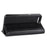 For OnePlus 5 Phone Cases Genuine Split Leather Wallet Mobile Cover Stand - Black - 6