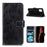Leather Cover for OnePlus 8T Cover Crazy Horse Texture Wallet Stand Shell - Black - 1