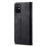 Vintage Style Jeans Cloth Texture Wallet Stand Leather Phone Cover for OnePlus 8T - Black - 4