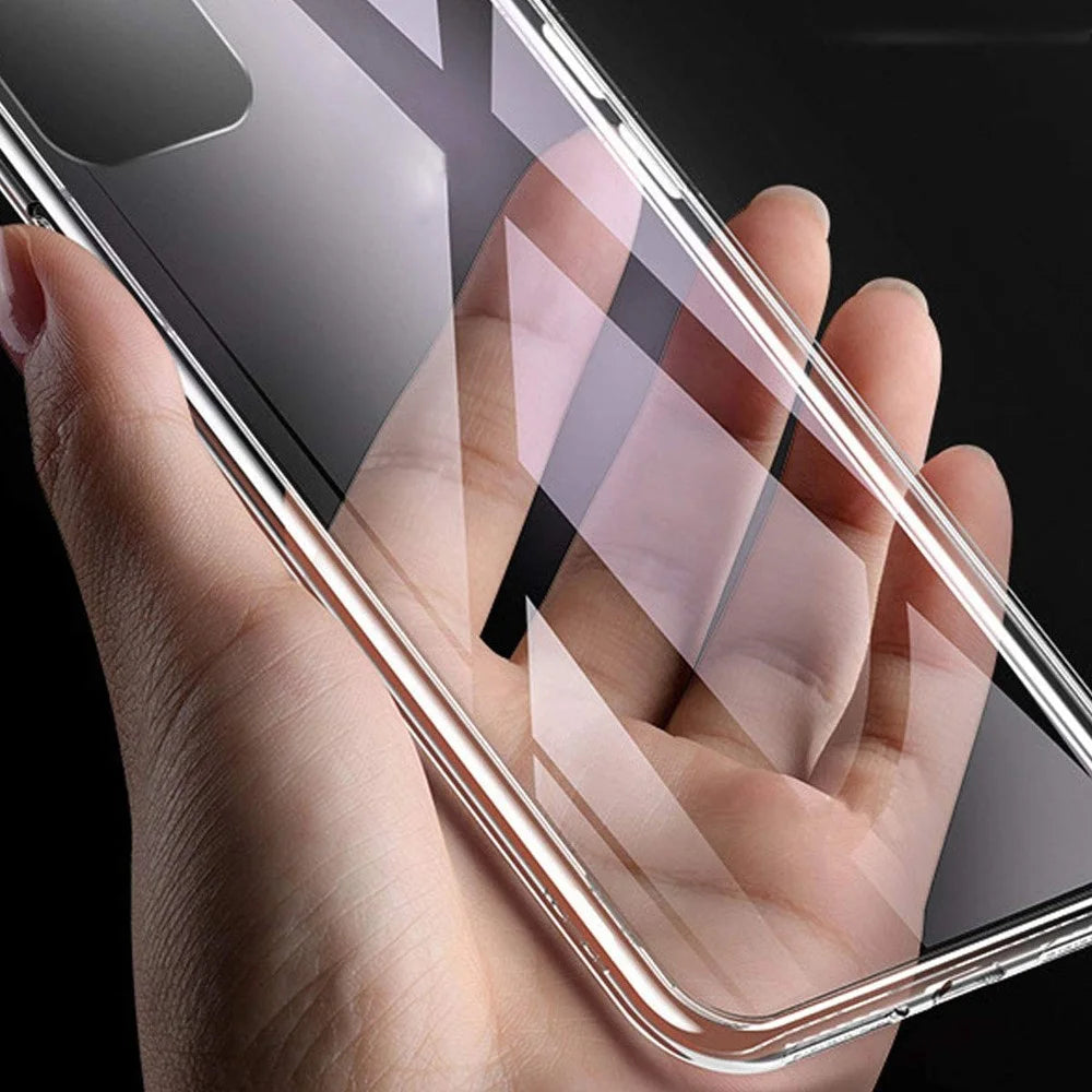 Phone Case for OnePlus Nord N100 TPU Back Shell + Tempered Glass Screen Protector - 6