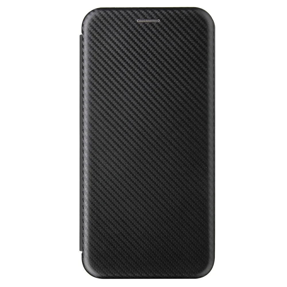 Auto-absorbed Anti-scratch Carbon Fiber Texture Covering for OnePlus Nord N100 Leather Phone Case - Black - 2
