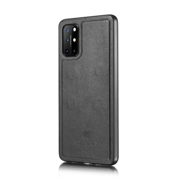 DG.MING Wallet Split Leather Cover Detachable 2-in-1 PC Back Case for OnePlus 8T - Black - 5