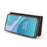 DG.MING Wallet Split Leather Cover Detachable 2-in-1 PC Back Case for OnePlus 8T - Black - 7