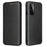 For OnePlus 9 (EU / US Version) Carbon Fiber Magnetic Suction Leather Shell with Card Holder - Black - 4