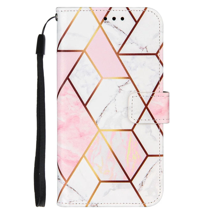 Splicing Marble Pattern Stand Leather Case Cover for OnePlus 9 Pro - Style A - 2
