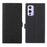 VILI DMK Series Double Magnetic Clasp Cross Texture Leather Wallet Stand Cover Case for OnePlus 9 (EU / US Version) - Black - 1