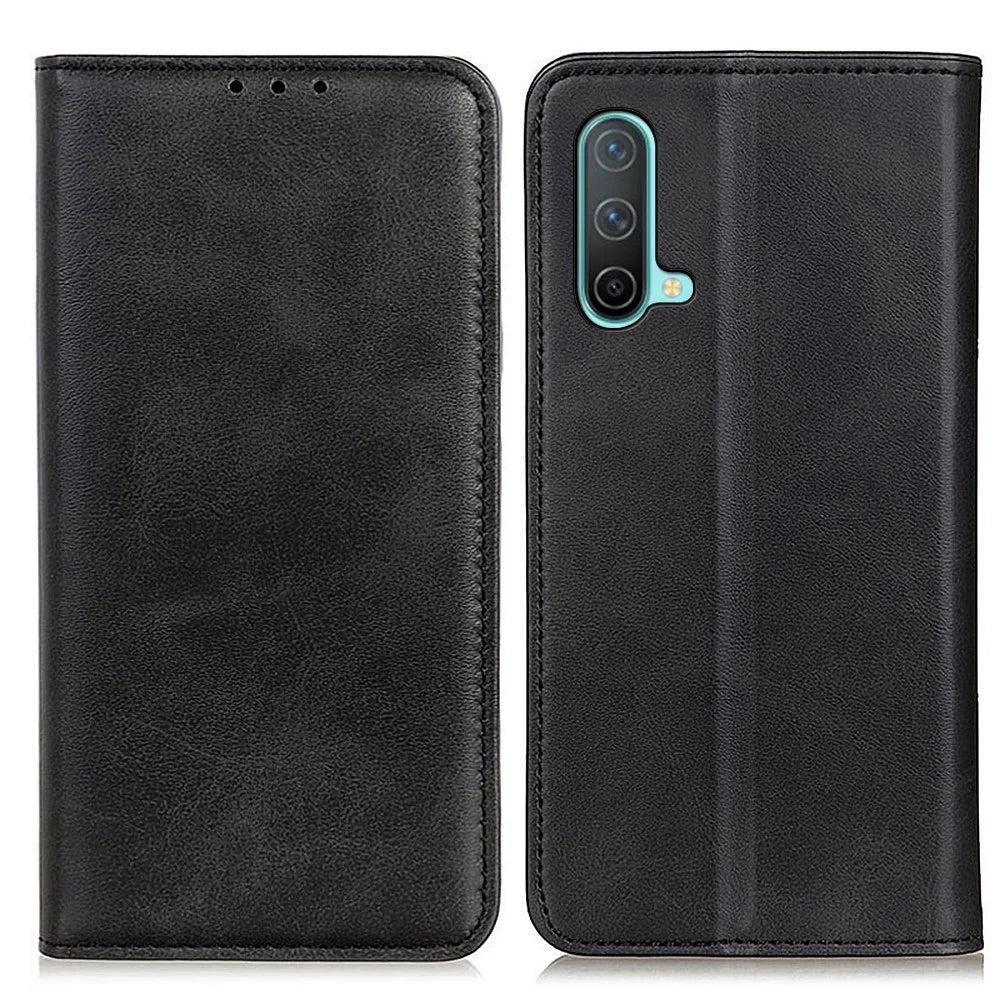 Shockproof Phone Case for OnePlus Nord CE 5G Anti-drop Protective Wallet Stand Shell Folio Flip Cover - Black - 1