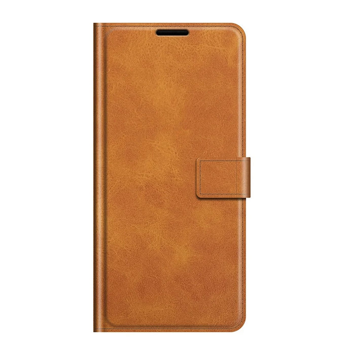 Magnetic Square Clasp Wallet Stand Leather Case Protector for OnePlus Nord CE 5G - Orange - 2