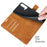 Magnetic Square Clasp Wallet Stand Leather Case Protector for OnePlus Nord CE 5G - Orange - 7