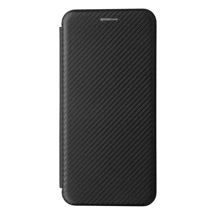 For OnePlus Nord CE 5G Carbon Fiber Texture Automatic Absorption Leather Case with Card Holder and Ring Strap - Black - 3