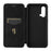 For OnePlus Nord CE 5G Carbon Fiber Texture Automatic Absorption Leather Case with Card Holder and Ring Strap - Black - 5