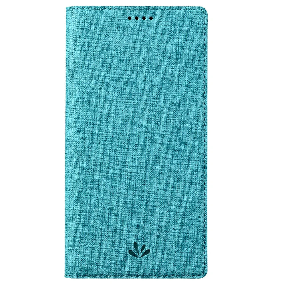 VILI DMX Series PU Leather Card Holder Folio Flip Stand Magnetic Phone Cover for OnePlus Nord CE 5G - Blue - 7