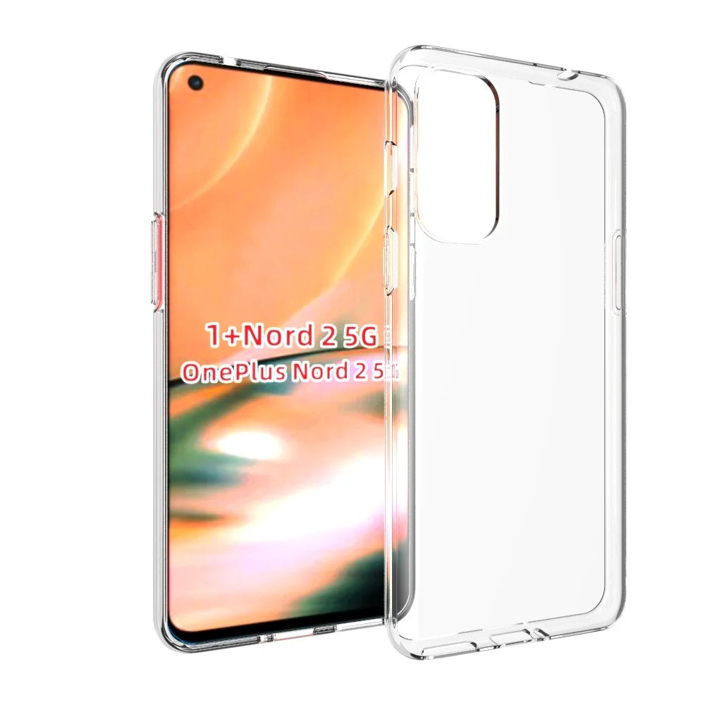 10Pcs/Pack Watermark Resistant TPU Phone Protective Cover Case for OnePlus Nord 2 5G - 1