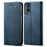 Full Coverage Jeans Cloth Texture PU Leather Wallet Stand Case for OnePlus Nord 2 5G - Blue - 1