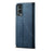 Full Coverage Jeans Cloth Texture PU Leather Wallet Stand Case for OnePlus Nord 2 5G - Blue - 3