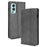 Retro Style PU Leather Flip Magnetic Stand Flip Protective Cover for OnePlus Nord 2 5G - Black - 1