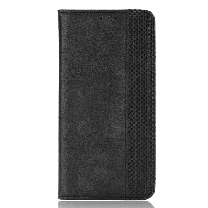 Retro Style PU Leather Flip Magnetic Stand Flip Protective Cover for OnePlus Nord 2 5G - Black - 2