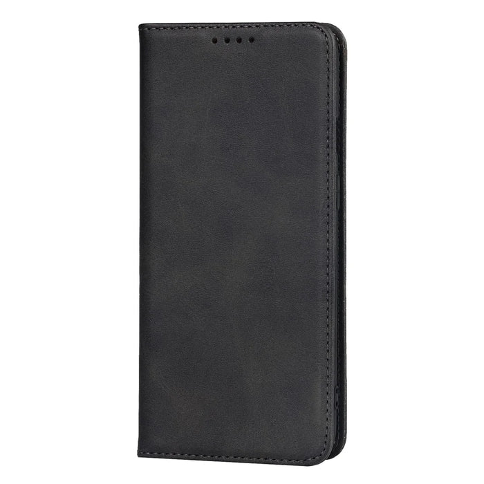 For OnePlus 8T Auto-absorbed TPU+PU Leather Wallet Phone Shell Supporting Stand Phone Case - Black - 2