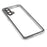 Double Side Tempered Glass Phone Case + Metal Frame with Lock Ultra Clear Cover for OnePlus Nord CE 5G - Silver - 3
