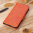 Nappa Texture Drop-proof Protection Split Leather Cover + TPU Phone Stand Case Wallet Cover for OnePlus 10 Pro 5G - Orange - 6