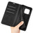 Skin-Touch PU Leather Cover Auto Magnetic Closure Wallet Stand Phone Shell for OnePlus 10 Pro 5G - Black - 4