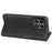 Skin-Touch PU Leather Cover Auto Magnetic Closure Wallet Stand Phone Shell for OnePlus 10 Pro 5G - Black - 7