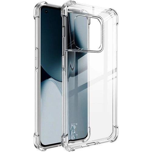 IMAK for OnePlus 10 Pro 5G Anti-drop Anti-scratch Enhanced Four Corners Soft TPU Cell Phone Case with Screen Protector - Transparent - 1
