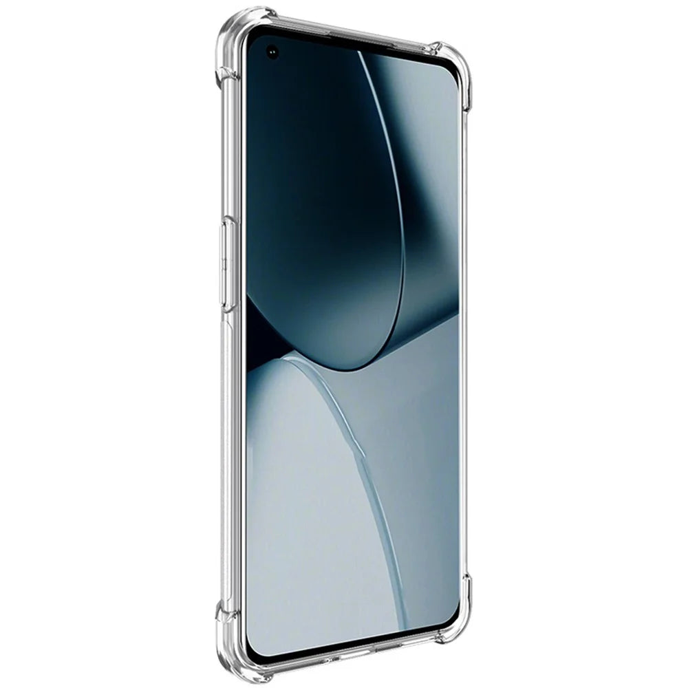 IMAK for OnePlus 10 Pro 5G Anti-drop Anti-scratch Enhanced Four Corners Soft TPU Cell Phone Case with Screen Protector - Transparent - 4