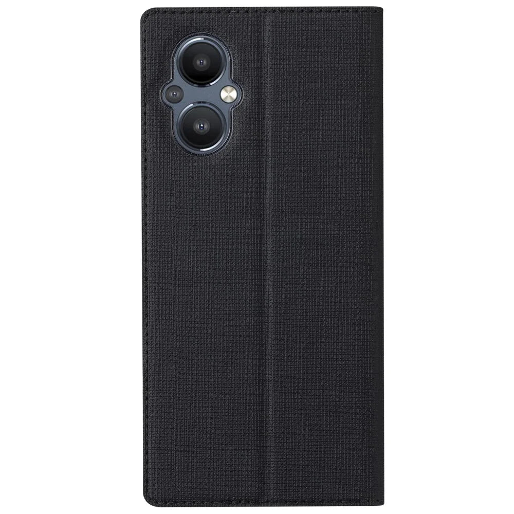 VILI DMX Series PU Leather Stand Phone Case for OnePlus Nord N20 5G Magnetic Auto-absorbed Card Slot Cover - Black - 3