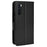 Litchi Texture Double Magnetic Clasp Leather Case for OnePlus Nord, Stand Wallet Folio Flip Phone Cover - Black - 3