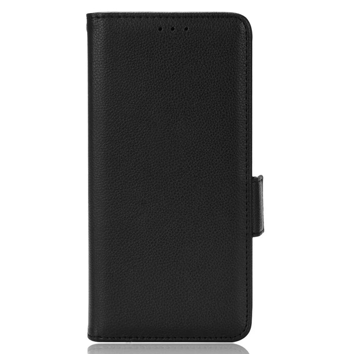 For OnePlus 8 Double Magnetic Clasp Litchi Texture Phone Case Full Protection Leather Cover - Black - 2