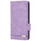 For OnePlus 9 (EU / US Version) Leather+TPU Dual-layer Defense Side Magnetic Clasps Hardware Design Flip Phone Case with Wallet Stand - Purple - 2