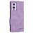 For OnePlus 9 (EU / US Version) Leather+TPU Dual-layer Defense Side Magnetic Clasps Hardware Design Flip Phone Case with Wallet Stand - Purple - 3