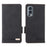 For OnePlus Nord 2 5G Side Magnetic Clasps Hardware Design Cover Leather+TPU Smartphone Case Shell with Wallet Stand - Black - 1