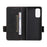 For OnePlus Nord 2 5G Side Magnetic Clasps Hardware Design Cover Leather+TPU Smartphone Case Shell with Wallet Stand - Black - 7