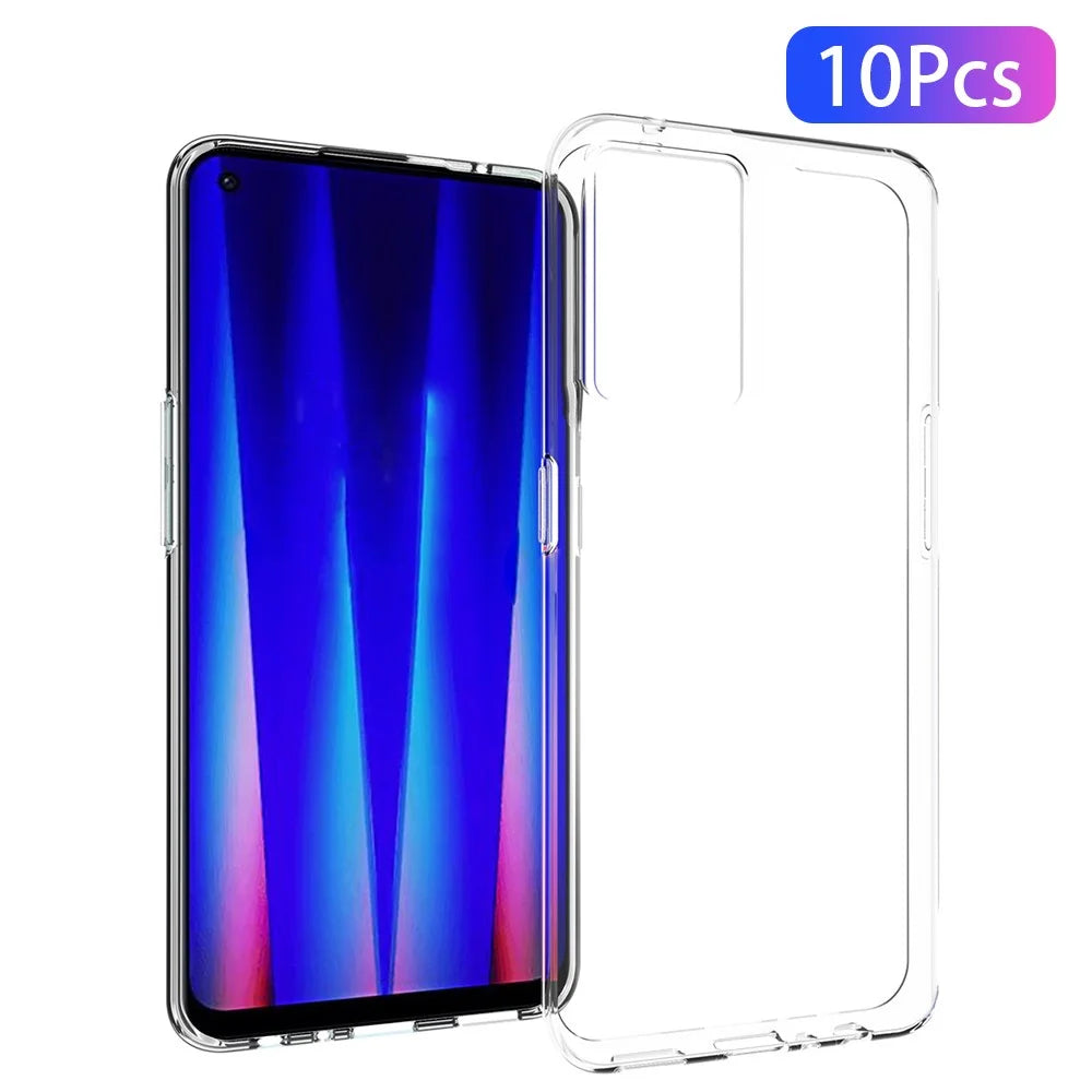 10Pcs/Pack Inner Anti-watermark TPU Case for OnePlus Nord CE 2 5G, Crystal Clear Anti-scratch Mobile Phone Cover - 1