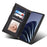 ESEBLE For OnePlus 10 Pro 5G Foldable Stand Wallet Cover Multi-functional Zipper Pocket Cell Phone Case - Black - 5