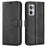 Wallet Phone Case for OnePlus Nord CE 2 5G Protective Folio Flip Cover Magnetic Closure PU Leather Case with Stand - Black - 1