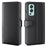 For OnePlus Nord 2 5G Split Leather Genuine Leather Shockproof Wallet Case Mobile Phone Stand Cover - Black - 1