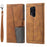 TTUDRCH 004 for OnePlus 8 Pro Splicing Design Skin-touch Feeling Phone Wallet Stand Case RFID Blocking PU Leather Protective Cover - Brown - 1