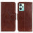For OnePlus Nord CE 2 Lite 5G Nappa Texture Phone Case Wallet Stand Split Leather Folio Flip Cover - Brown - 1