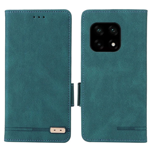 PU Leather Phone Case for OnePlus 10 Pro, Hardware Design Wallet Stand Inner TPU Protective Cover - Blue - 1