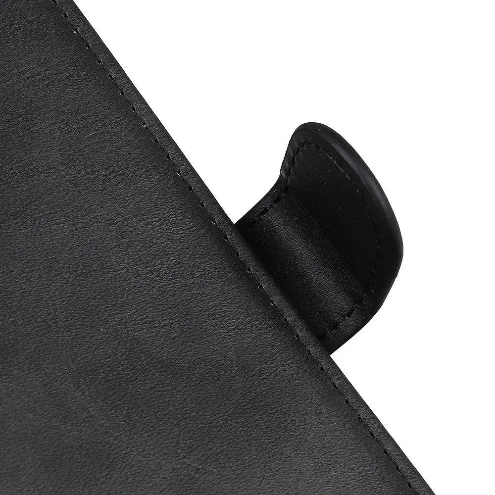 For OnePlus Nord 2T 5G Textured PU Leather Folio Book Case Viewing Stand Magnetic Buckle Protect Wallet Phone Cover - Black - 5