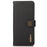 KHAZNEH For OnePlus Nord 2T 5G RFID Blocking Genuine Leather Wallet Case TPU Shockproof Interior Shell Stand Flip Cover - Black - 7