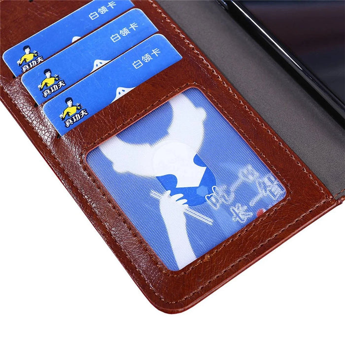 Zipper Pocket Phone Case for OnePlus Nord CE 2 Lite 5G, PU Leather Foldable Stand Cell Phone Cover with Wallet - Black - 4